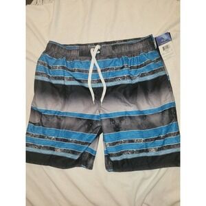 NWT Kanu surf blue and black Swim Trunks 2x